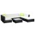 Gardeon 8-Piece Wicker Outdoor Sofa Set with UV-Resistant Cushions and Water-Resistant Cover, Black/Beige, Easy Assembly