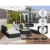 Gardeon 9-Piece Outdoor Sofa Set - UV-Resistant Wicker & Heavy-Duty Aluminium Frame with Removable Cushion Covers