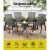 Gardeon 5PC Outdoor Bistro Set, Black, Stackable Chairs & Table, Durable Steel Frame, Weather-Resistant, Easy Assembly