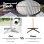 Gardeon Set of 4 Adjustable Outdoor Bar Tables - Stainless Steel Top, Aluminium Base, 70/110cm Heights, Foldable Design