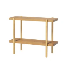 Artiss Sera 92CM Console Table: 2-Tier Pine Wood, Stylish Design with Honeycomb Board, Easy Assembly for Versatile Use