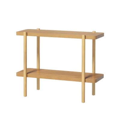 Artiss Sera 92CM Console Table: 2-Tier Pine Wood, Stylish Design with Honeycomb Board, Easy Assembly for Versatile Use
