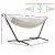 Gardeon Hammock Bed with Stand - Single Cotton, Adjustable Height, Durable Steel Frame, Indoor/Outdoor Use, Cream