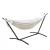 Gardeon Hammock Bed with Stand - Single Cotton, Adjustable Height, Durable Steel Frame, Indoor/Outdoor Use, Cream
