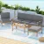 Gardeon 5-Seater Outdoor Wooden Sofa Set 6 Piece Lounge Setting with Coffee Table, Water-Resistant Cushions, Oak Finish