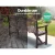 Gardeon 5FT Fir Wood Garden Bench, 3-Seater, Charcoal Finish, Weather-Resistant, 360kg Capacity, Easy Assembly