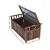 Gardeon Charcoal Wooden Outdoor Storage Bench Box - 160L, Fir Wood, Water-Resistant, Patio Furniture, 106x60x51.5cm