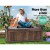 Gardeon Charcoal Wooden Outdoor Storage Bench Box - 160L, Fir Wood, Water-Resistant, Patio Furniture, 106x60x51.5cm