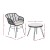 Gardeon 3PC Outdoor Bistro Set: Stylish PE Wicker Chairs, Coffee Table, Weather-Resistant Cushions, Easy Assembly