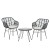 Gardeon 3PC Outdoor Bistro Set: Stylish PE Wicker Chairs, Coffee Table, Weather-Resistant Cushions, Easy Assembly