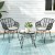 Gardeon 3PC Outdoor Bistro Set: Stylish PE Wicker Chairs, Coffee Table, Weather-Resistant Cushions, Easy Assembly
