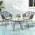Gardeon 3PC Outdoor Bistro Set: Stylish PE Wicker Chairs, Coffee Table, Weather-Resistant Cushions, Easy Assembly