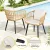 Gardeon 3 Piece Outdoor Bistro Set Natural PE Wicker Patio Furniture with Cushions and Glass Table, 2 Chairs Gardeon 3 Piece Outdoor Bistro Set Natural PE Wicker Patio Furniture with Cushions and Glass Table, 2 Chairs