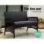 Gardeon 4PCS Black Outdoor Sofa Set - Wicker Harp Design, Steel Frame, Tempered Glass Table, Cushions & Storage Cover Gardeon 4PCS Black Outdoor Sofa Set - Wicker Harp Design, Steel Frame, Tempered Glass Table, Cushions & Storage Cover