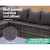 Gardeon 9-Seater Outdoor Dining Set - PE Wicker Sofa Lounge with Cushions, Tempered Glass Table & Storage Cover, Grey