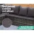 Gardeon 9-Seater Outdoor Dining Set - PE Wicker Sofa Lounge with Cushions, Tempered Glass Table & Storage Cover, Grey
