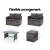 Gardeon 9-Seater Outdoor Dining Sofa Set - Mixed Grey Wicker, Steel Frame, UV & Weather Resistant, Cushioned Comfort