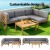 Gardeon 4-Piece Outdoor Sofa Set Wooden Lounge Setting, Water-Resistant Cushions, Seats 4, Natural Finish