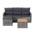 Gardeon 5-Piece Grey Rattan Outdoor Sofa Set: 4-Seater Patio Furniture with Storage & Removable Cushions, Easy Assembly