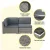 Gardeon 5-Piece Grey Wicker Outdoor Sofa Set, 4-Seater with Cushions, UV & Water-Resistant for All-Season Use Gardeon 5-Piece Grey Wicker Outdoor Sofa Set, 4-Seater with Cushions, UV & Water-Resistant for All-Season Use
