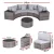 Gardeon 4-Seater Outdoor Sofa Set - 7PCS Rattan Patio Furniture with Cushions, Tempered Glass Table, Easy Assembly