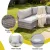 Gardeon 4-Seater Outdoor Sofa Set - 7PCS Rattan Patio Furniture with Cushions, Tempered Glass Table, Easy Assembly