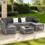 Gardeon 7 Piece Outdoor Sofa Set, 6 Seater Garden Lounge, PE Rattan Patio Furniture with Cushions, Table Included