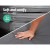 Gardeon Sun Lounge Setting Wicker Day Bed - Black, Galvanised Steel Frame, UV-Resistant, 161x180x145cm, 1-Year Warranty