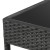 Gardeon 3PC Patio Bistro Set - Black PE Wicker, Steel Frame, Tempered Glass Table, Weather-Resistant Cushions Included