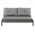 Artiss 2-Seater Sofa Bed - Convertible Linen Couch Recliner, Steel Frame, 300kg Capacity, Grey, Easy Assembly