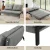 Artiss 2-Seater Sofa Bed - Convertible Linen Couch Recliner, Steel Frame, 300kg Capacity, Grey, Easy Assembly