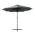 Instahut 4.57m Charcoal Outdoor Umbrella, UV50+ Water-Resistant Polyester, Steel Frame, Dodecagon Canopy, Tilt Feature