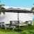 Instahut 4.57m Charcoal Outdoor Umbrella, UV50+ Water-Resistant Polyester, Steel Frame, Dodecagon Canopy, Tilt Feature