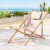 Gardeon Wooden Sun Lounge Outdoor Deck Chair - Adjustable Poplar Frame, 600D Fabric, Beige, 120kg Capacity, Portable