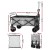 Gardeon Garden Cart with Cargo Net, Steel & 600D Polyester, Grey, 90x57x74-99cm, Multipurpose Trolley for Outdoor Use