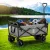 Gardeon Garden Cart with Cargo Net, Steel & 600D Polyester, Grey, 90x57x74-99cm, Multipurpose Trolley for Outdoor Use
