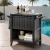 Gardeon 3-in-1 Outdoor Storage Cabinet: 80L Ice Bucket Cooler, Weather-Resistant Rolling Serving Cart with Spice Rack