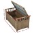 Gardeon 160L Wooden Outdoor Storage Bench Box - Fir Wood, Water-Resistant, 106cm, Brown - Garden Tool & Toy Organiser