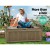Gardeon 160L Wooden Outdoor Storage Bench Box - Fir Wood, Water-Resistant, 106cm, Brown - Garden Tool & Toy Organiser