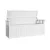 Gardeon 129cm White Wooden Outdoor Storage Bench & Toy Chest - Fir Wood, 200L Capacity, All-Weather, 2-in-1 Design