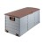 Gardeon 290L Brown Outdoor Storage Box with Lockable Lid, Weather-Resistant PP Material, Wheels & Handles for Easy Use