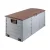 Gardeon 290L Brown Outdoor Storage Box with Lockable Lid, Weather-Resistant PP Material, Wheels & Handles for Easy Use