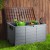 Gardeon 290L Brown Outdoor Storage Box with Lockable Lid, Weather-Resistant PP Material, Wheels & Handles for Easy Use