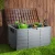 Gardeon 290L Brown Outdoor Storage Box with Lockable Lid, Weather-Resistant PP Material, Wheels & Handles for Easy Use