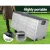 Gardeon 290L Grey Outdoor Storage Box - Weather-Resistant, Lockable, Mobile with Wheels, Easy Assembly, 1-Year Warranty