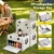 Gardeon 40L Foldable Outdoor Storage Box – Durable PP Material, Dual-Layer, 3-Way Access, Portable & Space-Saving Design