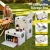 Gardeon 60L Beige Outdoor Storage Box: Foldable, Collapsible, Durable PP Material, Dual Access, Portable Organiser