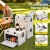 Gardeon 80L Foldable Outdoor Storage Box, Durable PP, Double Layer, Multi-Access Design, Beige, Perfect for Camping