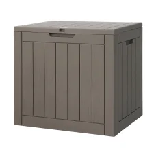 Gardeon 118L Grey Outdoor Storage Box - Weather-Resistant, Lockable, Durable PP Material, Easy Assembly, 1-Year Warranty