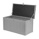 Gardeon 190L Lockable Outdoor Storage Box & Bench - Weather-Resistant Black Polypropylene, Easy Assembly, 136kg Capacity